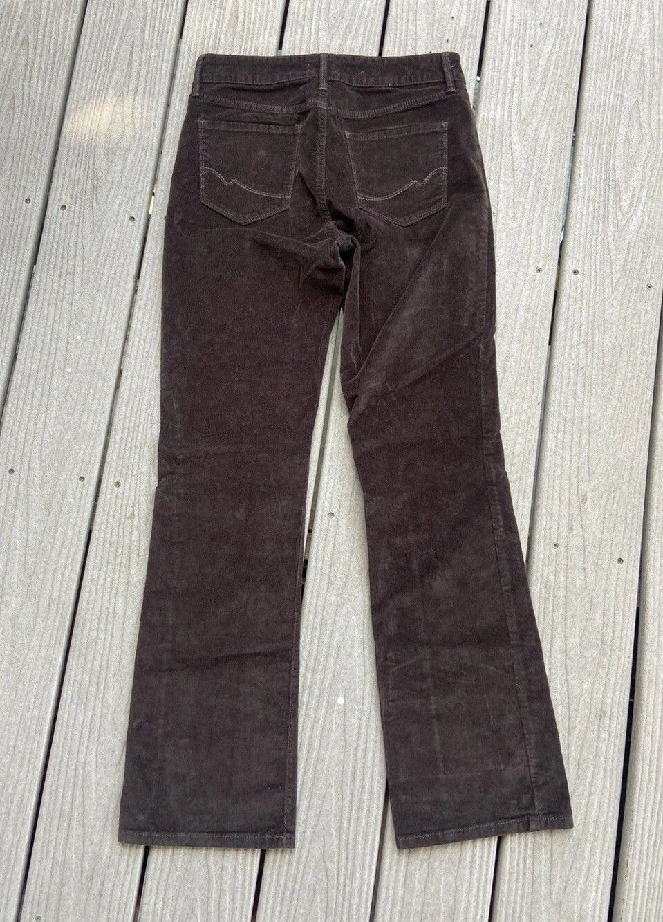 NYDJ Brown Corduroy Bootcut Jean Womens 8 Lift Tuck 70s Preppy Boho Artsy Fall - Picture 2 of 13
